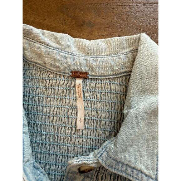 Free People Vanessa Denim Tunic/Dress Size Small - Picture 5 of 8